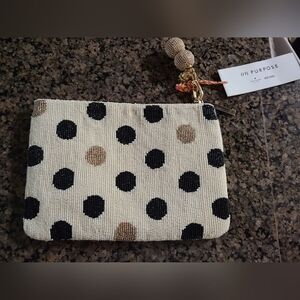 Kate Spade brand new beaded clutch